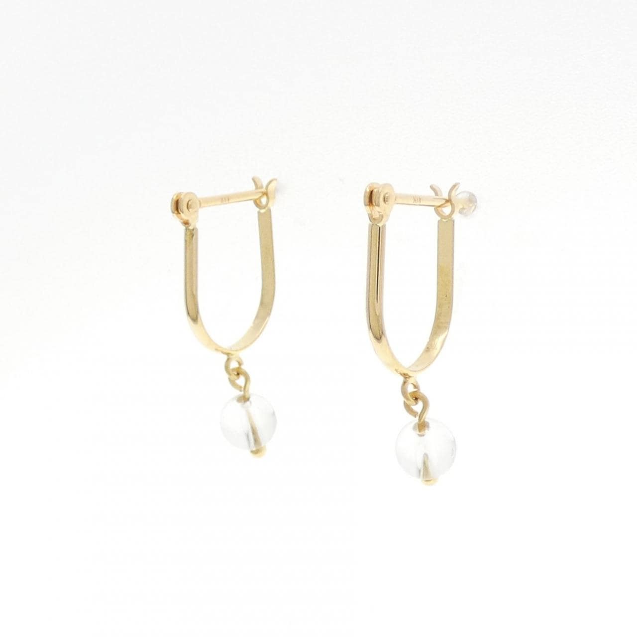 K18YG クオーツ ピアス