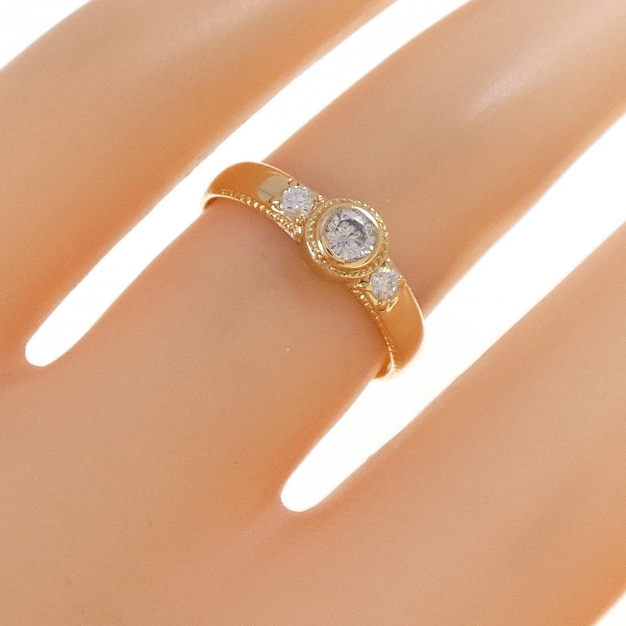 K18YG ダイヤモンド リング 0.17CT