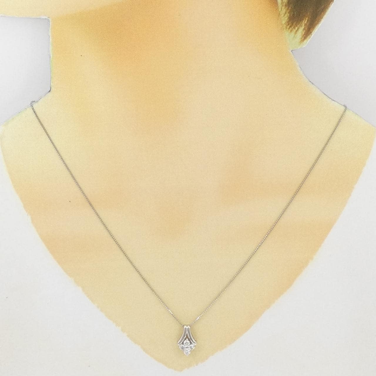 PT900/PT850 ダイヤモンド ネックレス 0.30CT