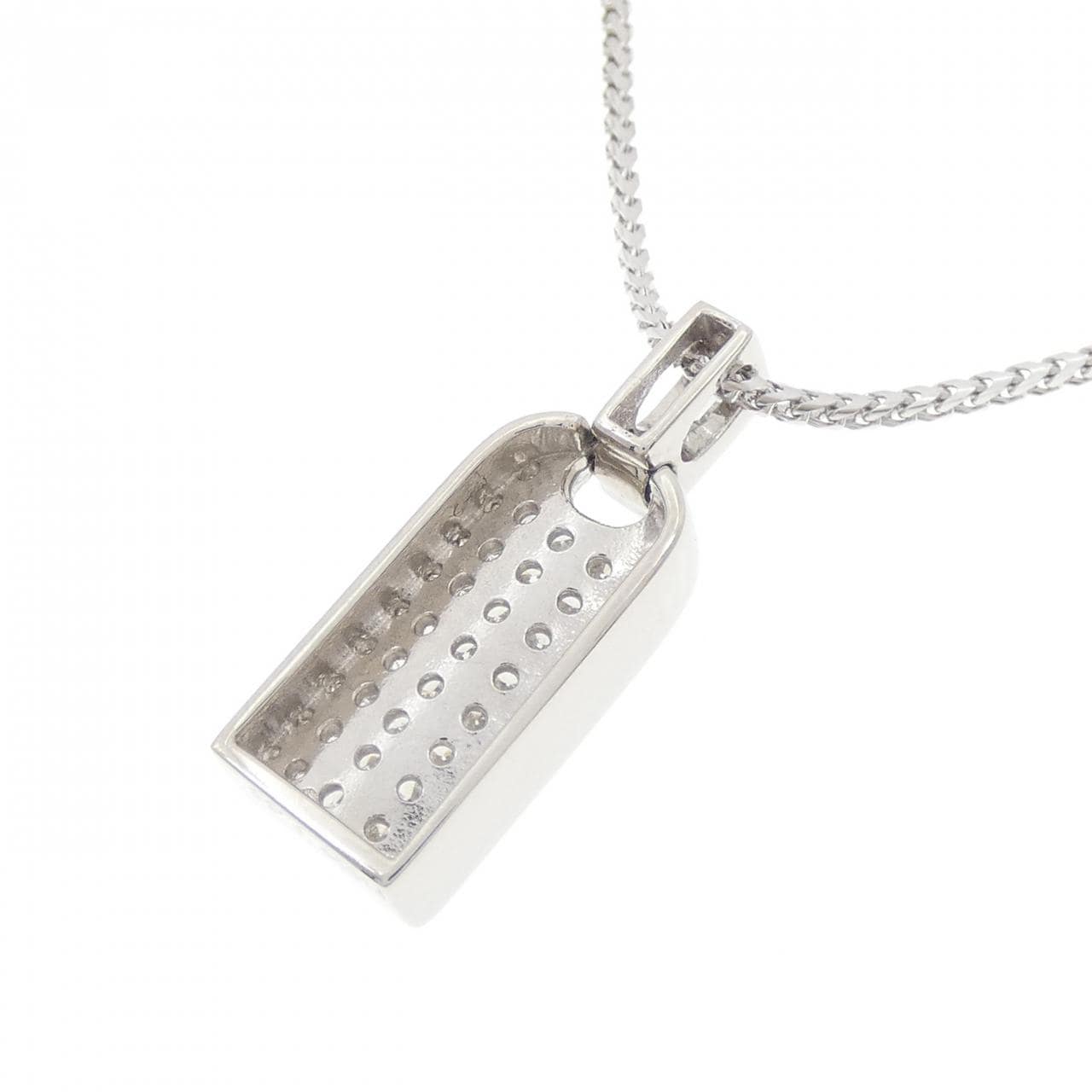 PT900/750WG パヴェ ダイヤモンド ネックレス 0.58CT