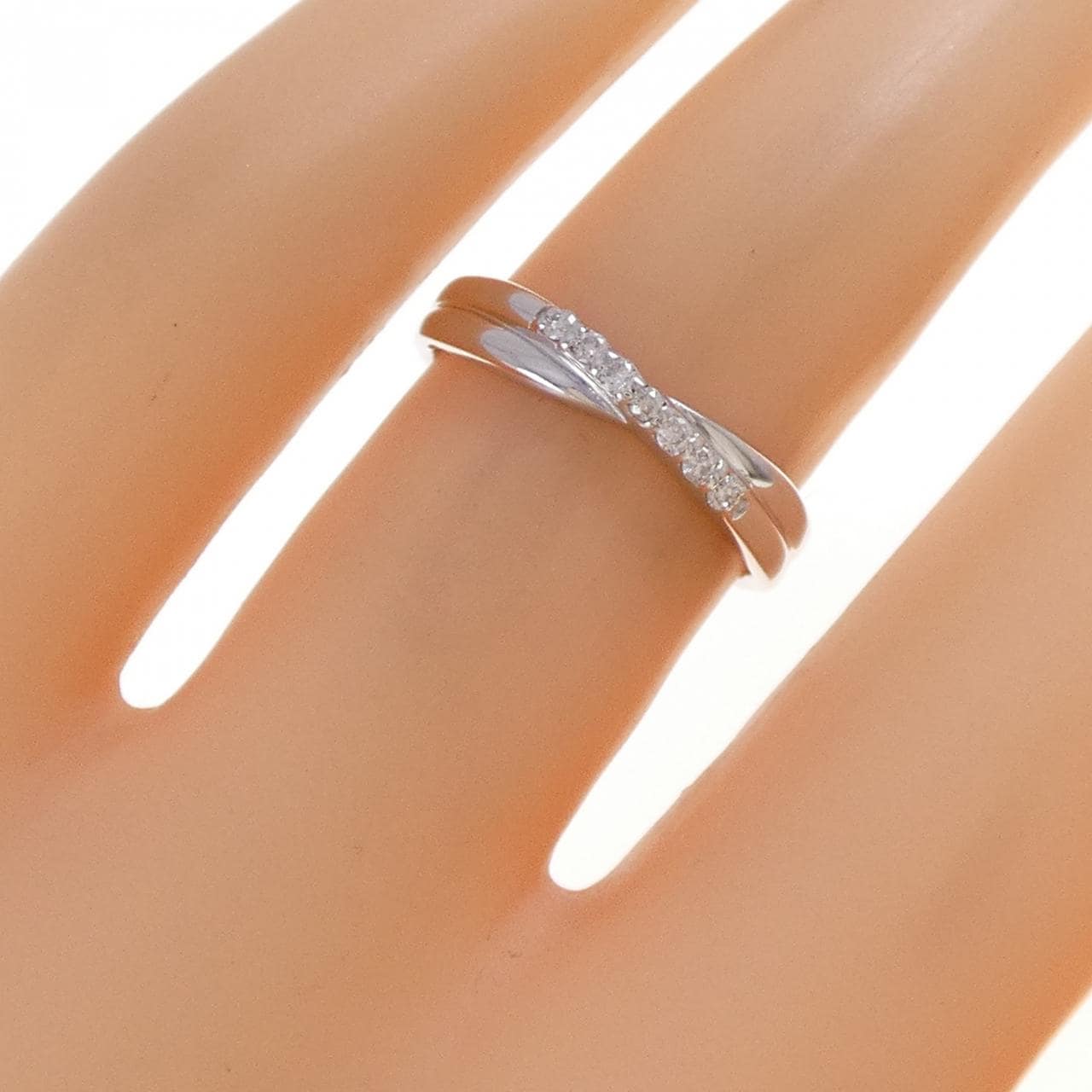 K10WG ダイヤモンド リング 0.07CT