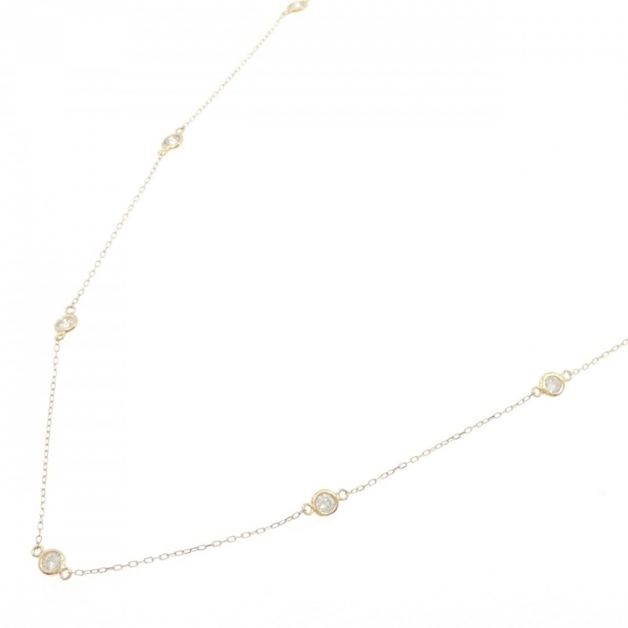 K18YG ダイヤモンド ネックレス 1.006CT