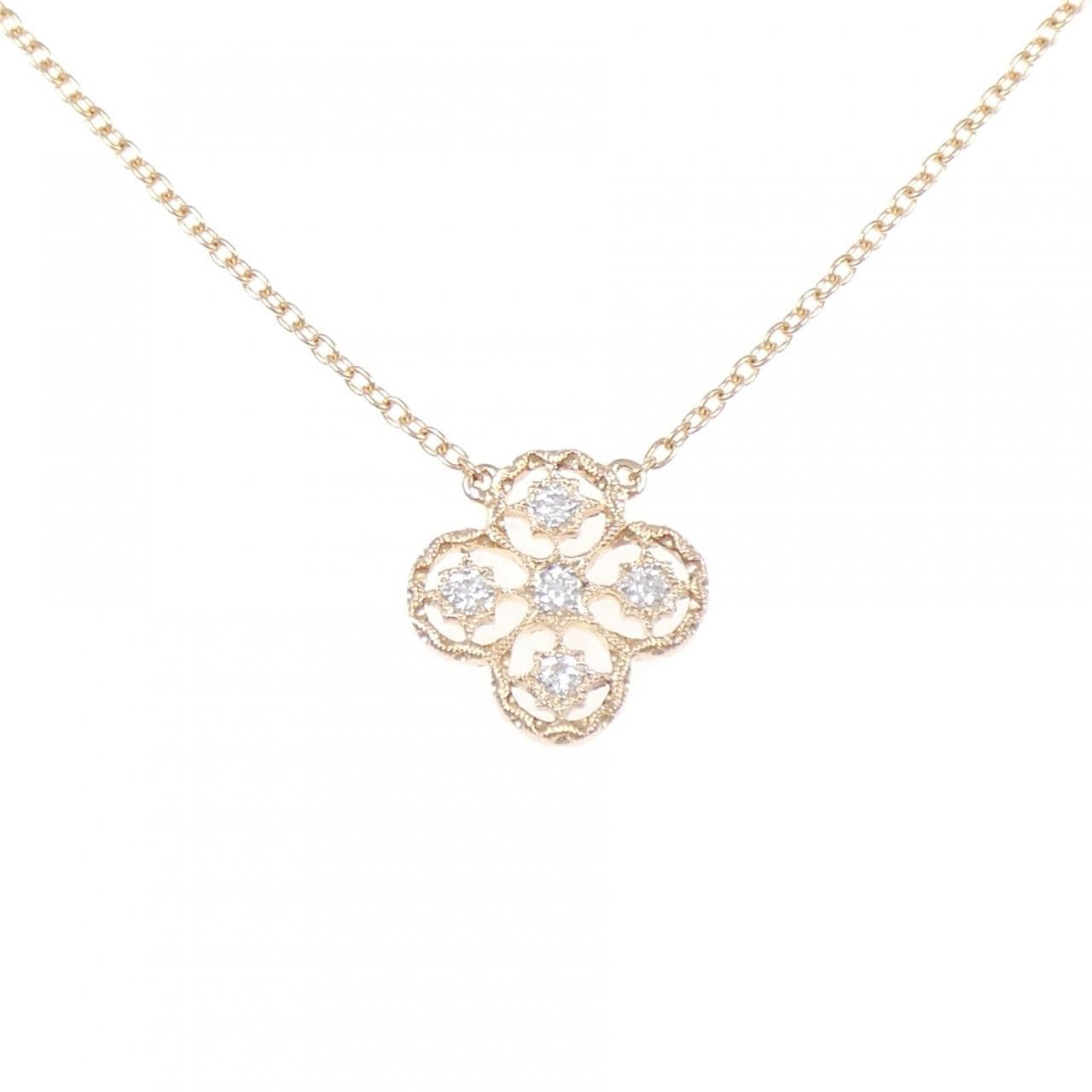 K18PG ダイヤモンド ネックレス 0.12CT