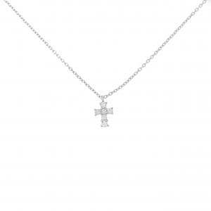 PT900/PT850 クロス ダイヤモンド ネックレス 0.15CT