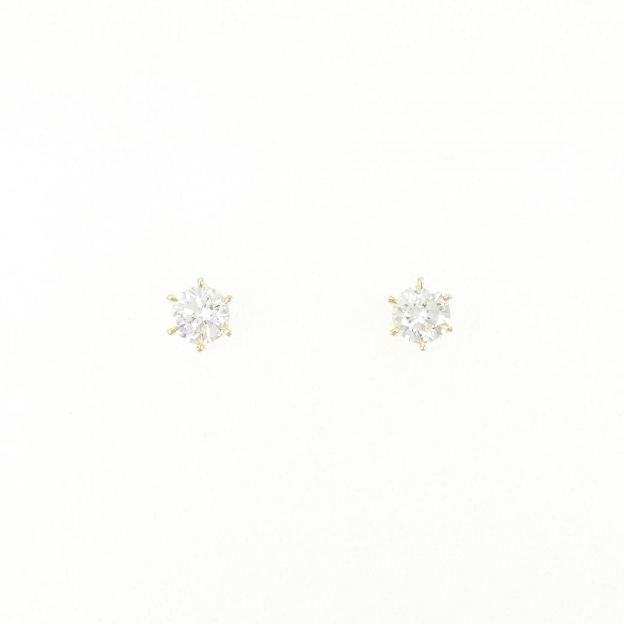 [BRAND NEW] K18YG Diamond Earrings 0.218CT 0.216CT F SI2 VG