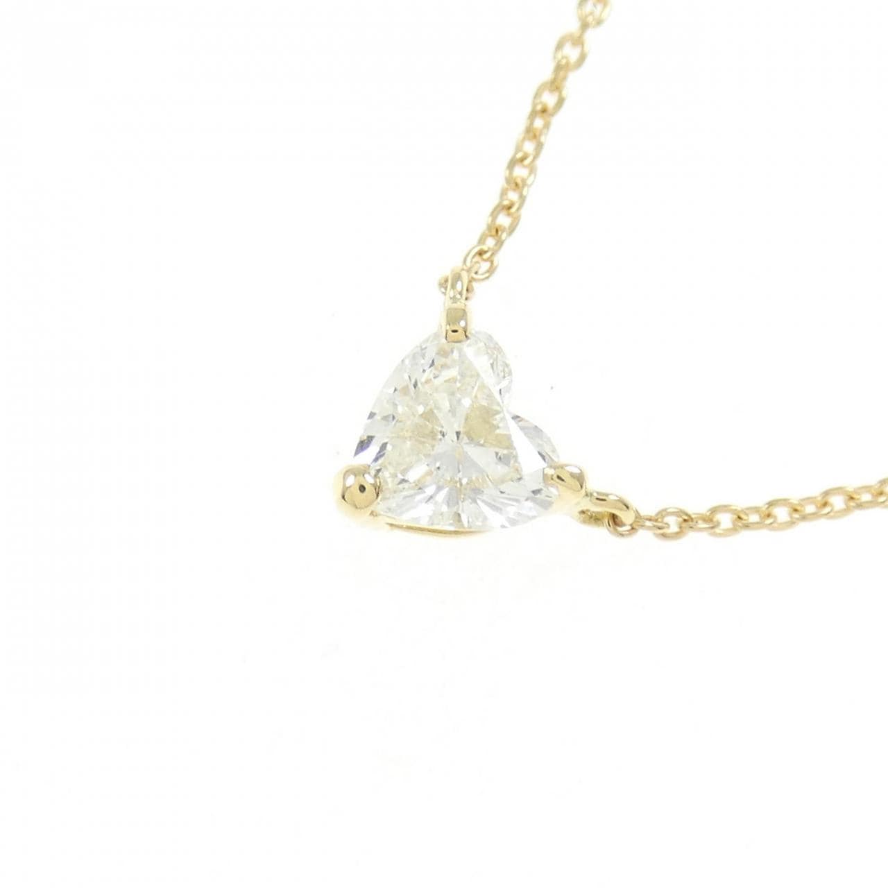 【リメイク】K18YG ダイヤモンド ネックレス 0.352CT H SI2 ハートシェイプ