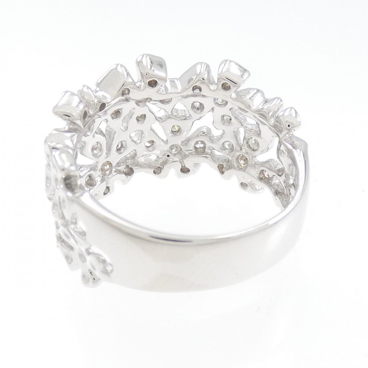 K18WG ダイヤモンド リング 0.50CT