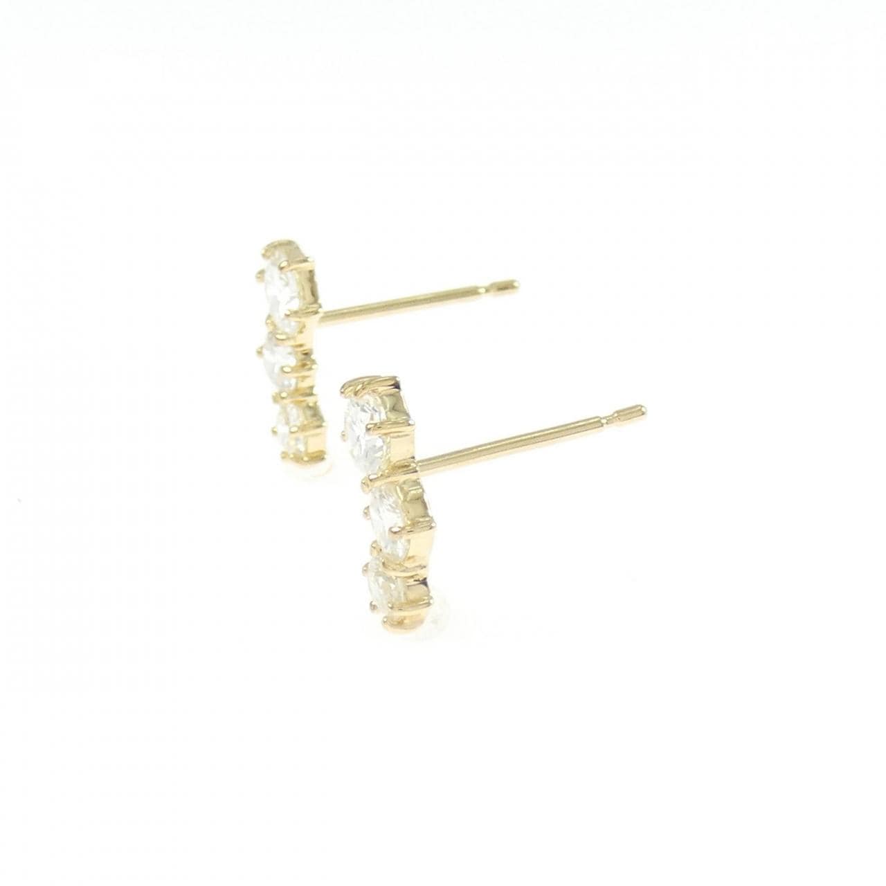 【リメイク】K18YG ダイヤモンド ピアス 0.70CT