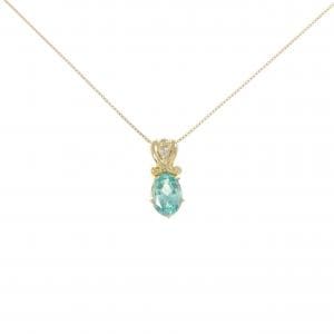 クレサンベール 合成クリソベリル ネックレス 0.83CT