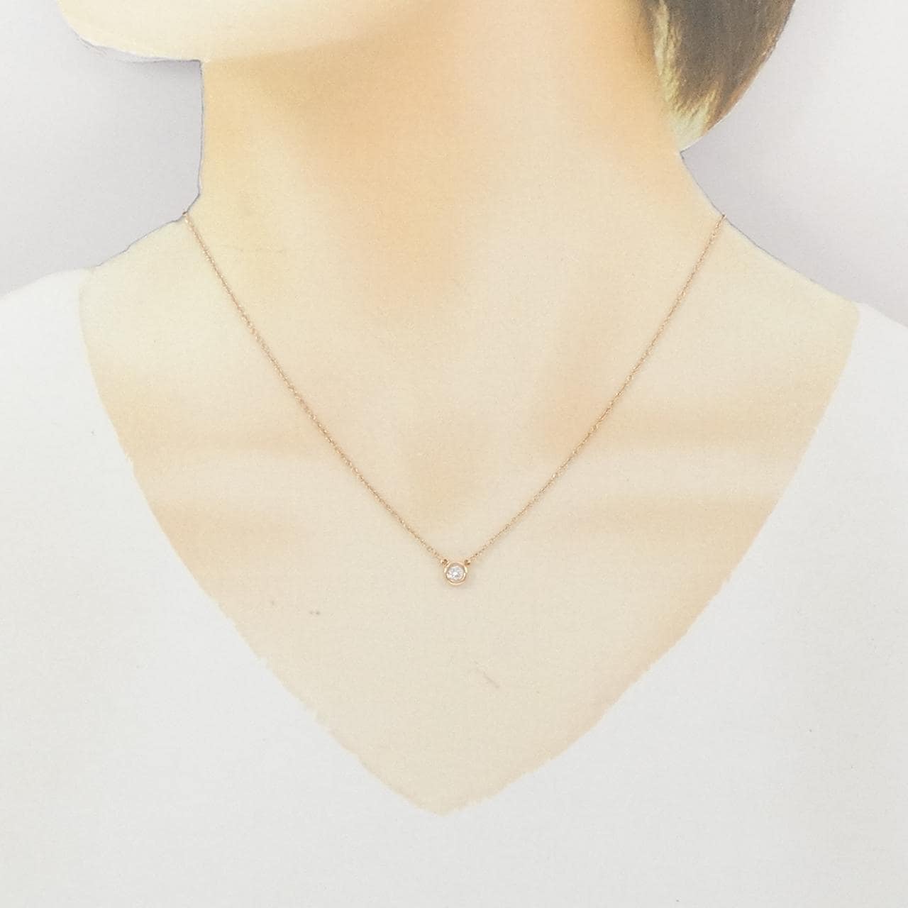 ティファニー バイザヤード ネックレス 0.10CT
