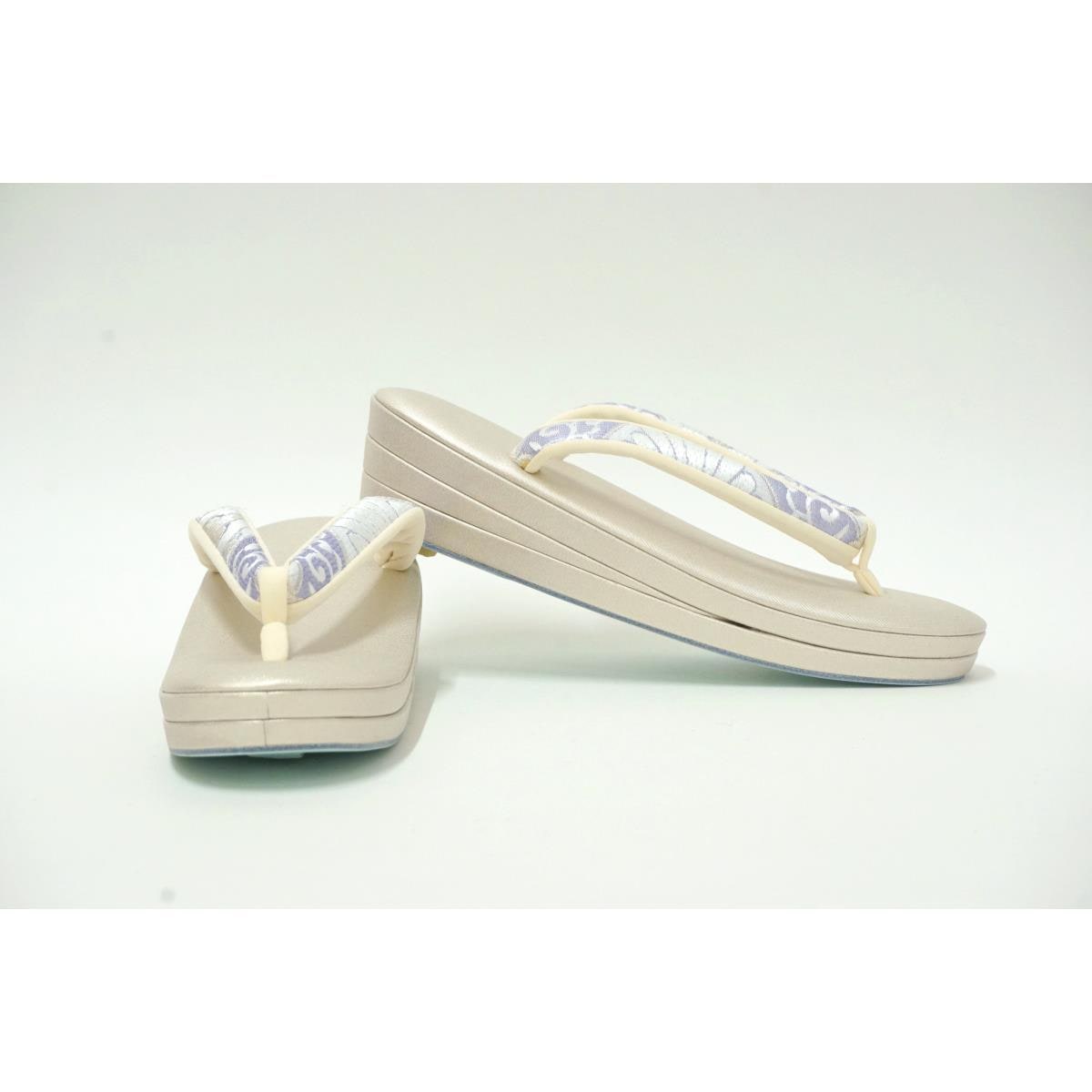 【新品】草履バッグセット　白梅　Ｌサイズ