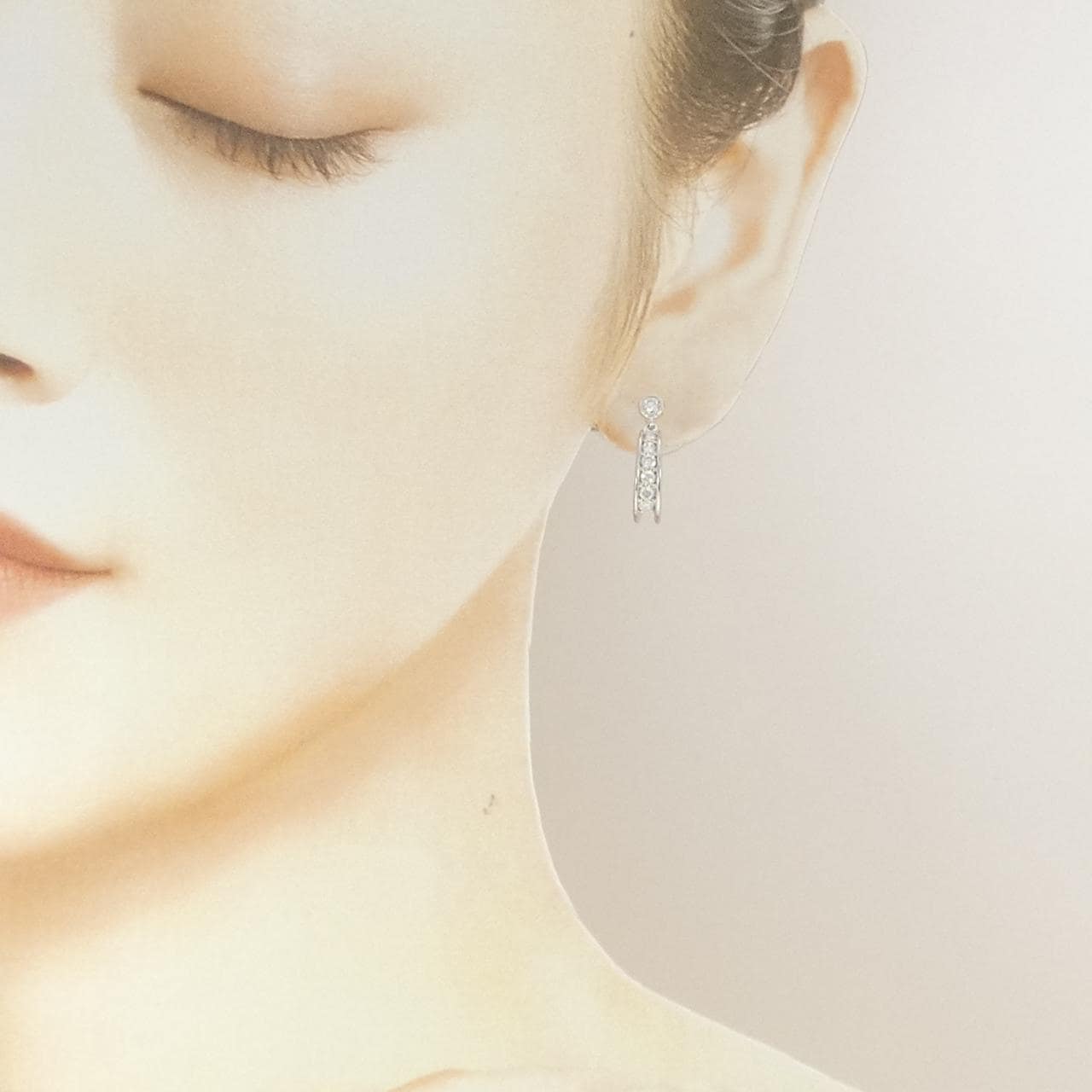 PT ダイヤモンド ピアス 0.52CT