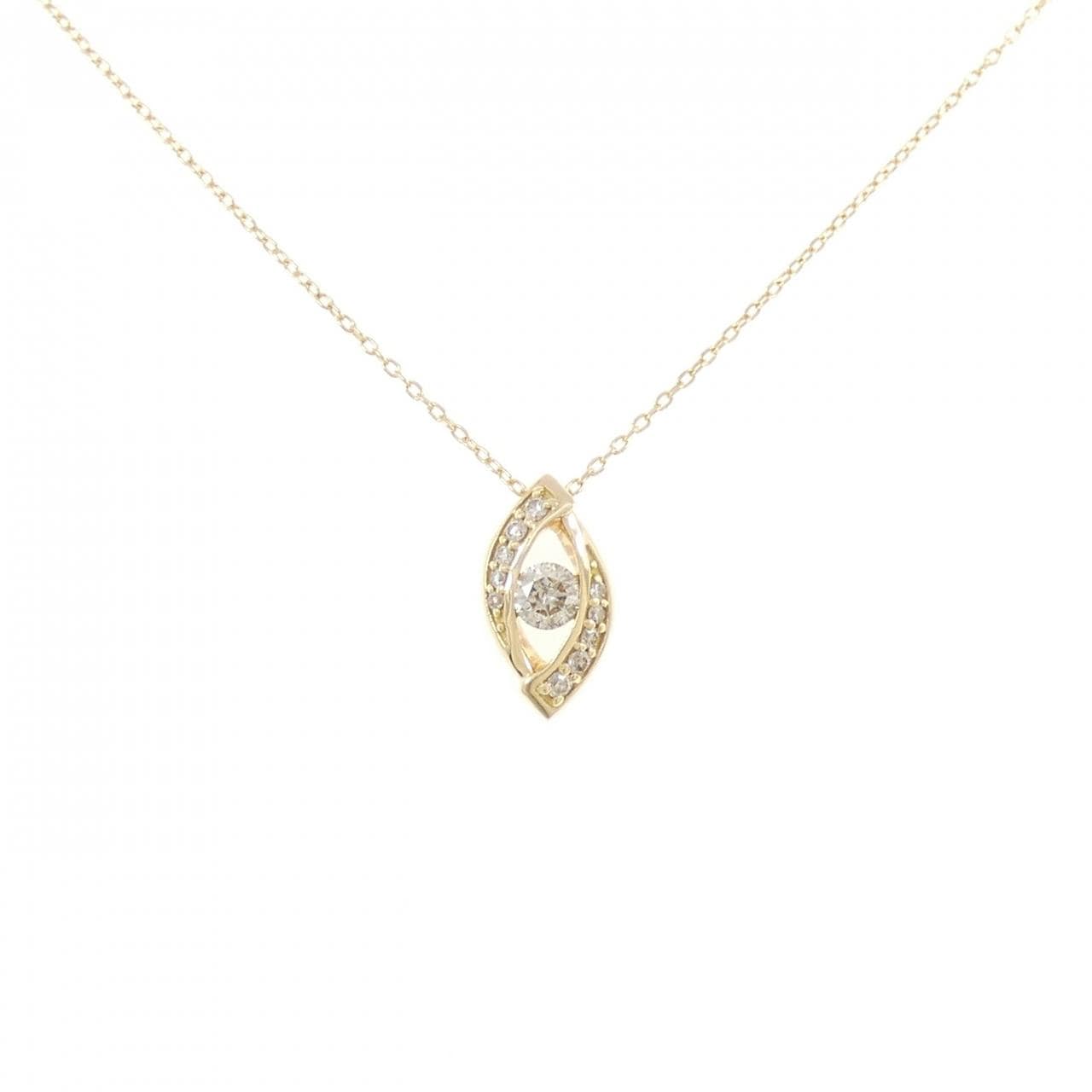 K18YG ダイヤモンド ネックレス 0.17CT