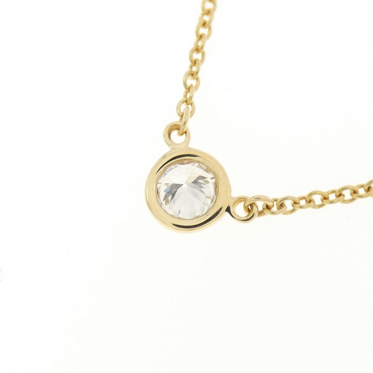 ティファニー バイザヤード ネックレス 0.18CT F VVS2 EXT