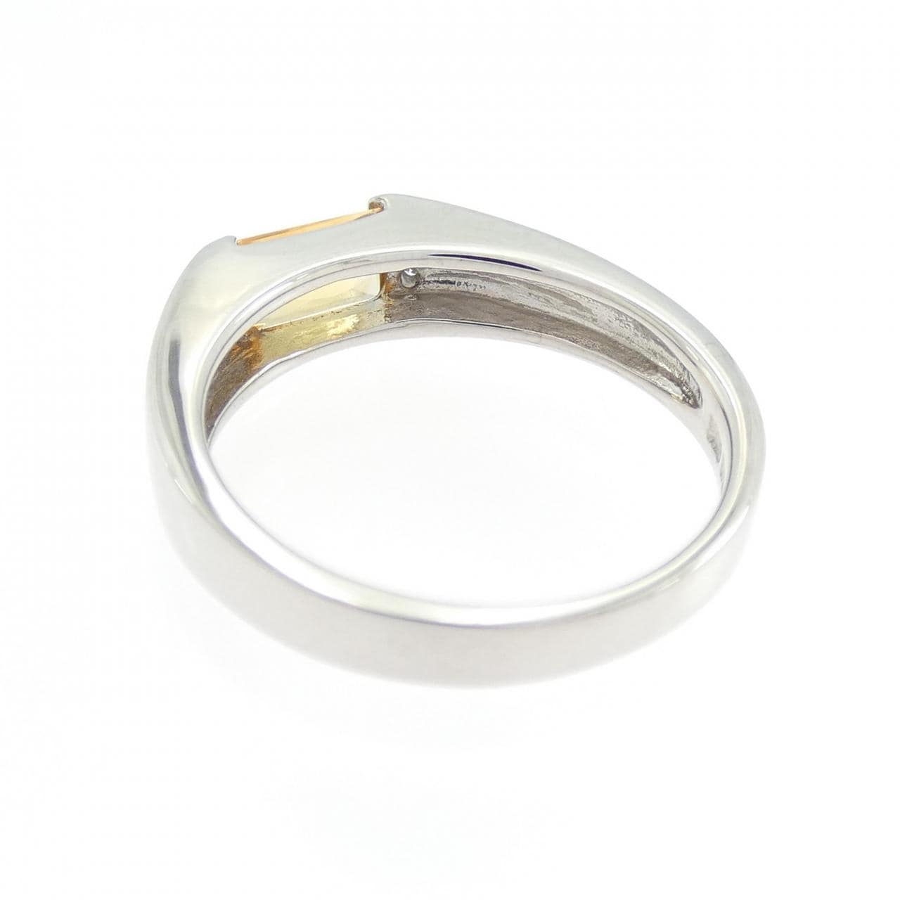 K18WG シトリン リング 0.52CT