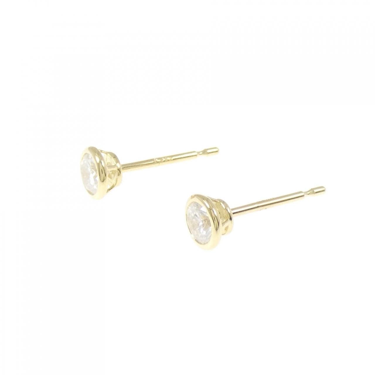 【リメイク】K18YG/ST ダイヤモンド ピアス 0.200CT 0.208CT G SI2 Good