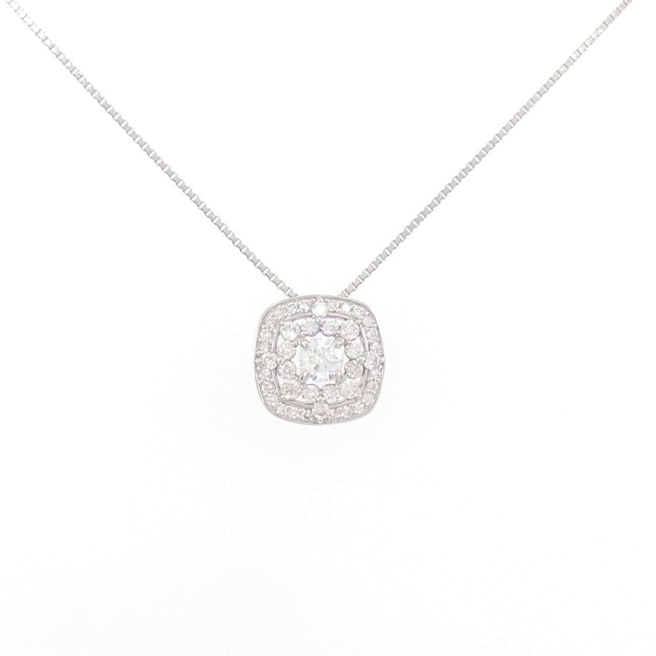 純PT/PT ダイヤモンド ネックレス 0.30CT