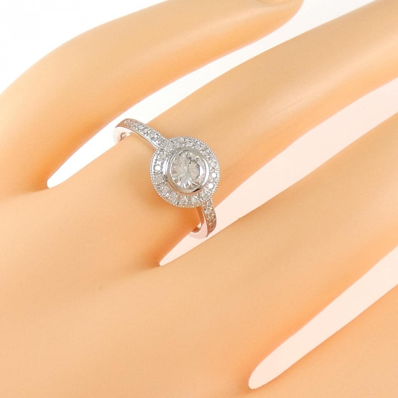 【リメイク】PT900 ダイヤモンド リング 0.415CT G SI2 VG