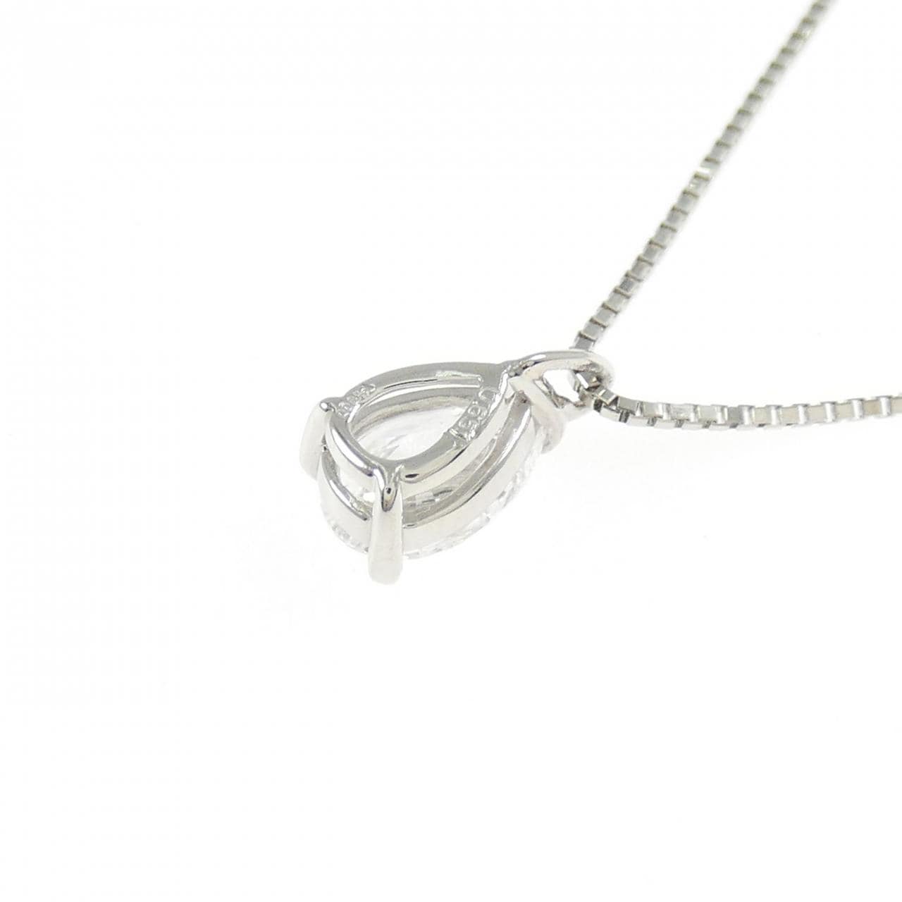 PT900/PT850 ダイヤモンド ネックレス 0.651CT D SI1 ペアシェイプ