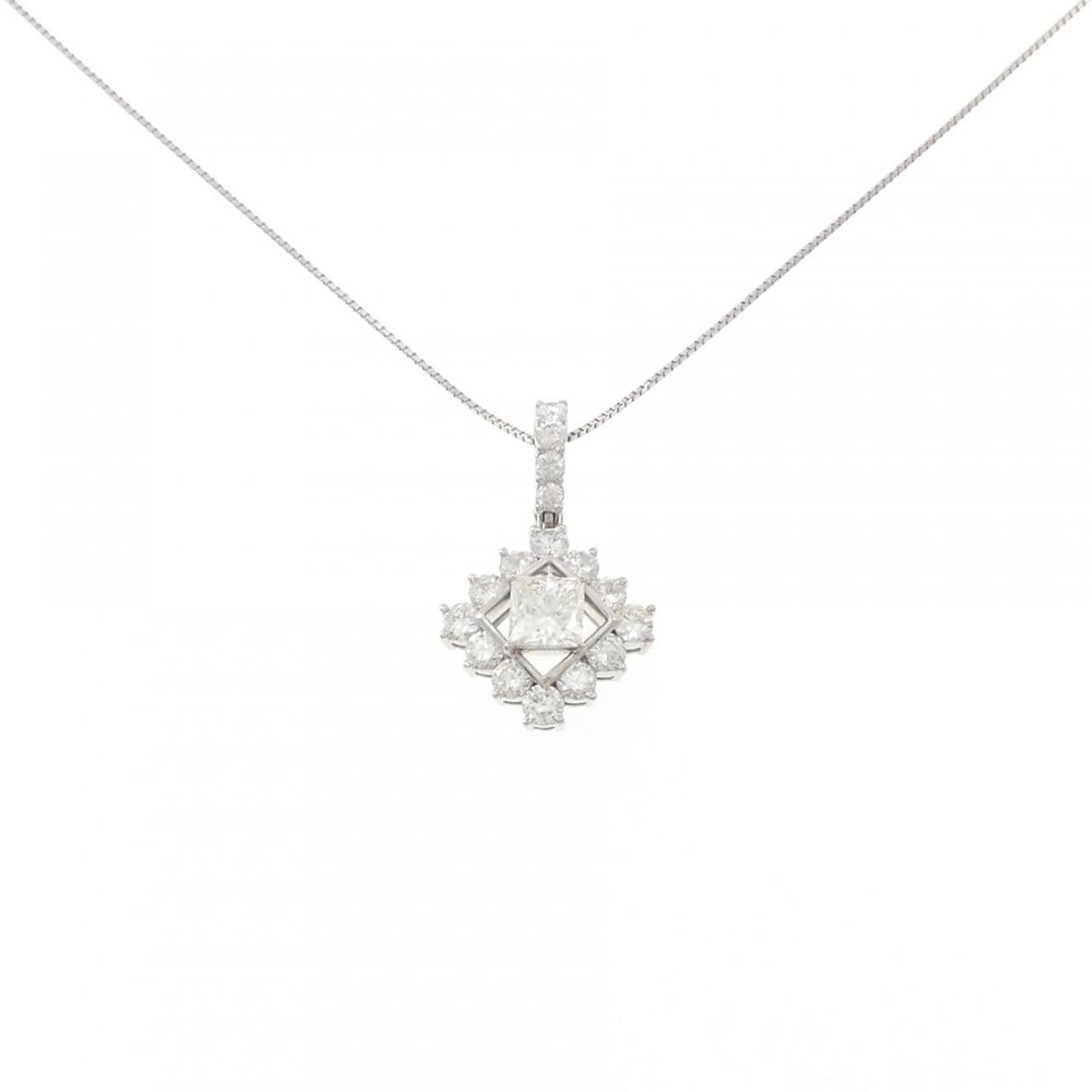 PT900/PT850 ダイヤモンド ネックレス 1.067CT J VS2 ファンシーカット