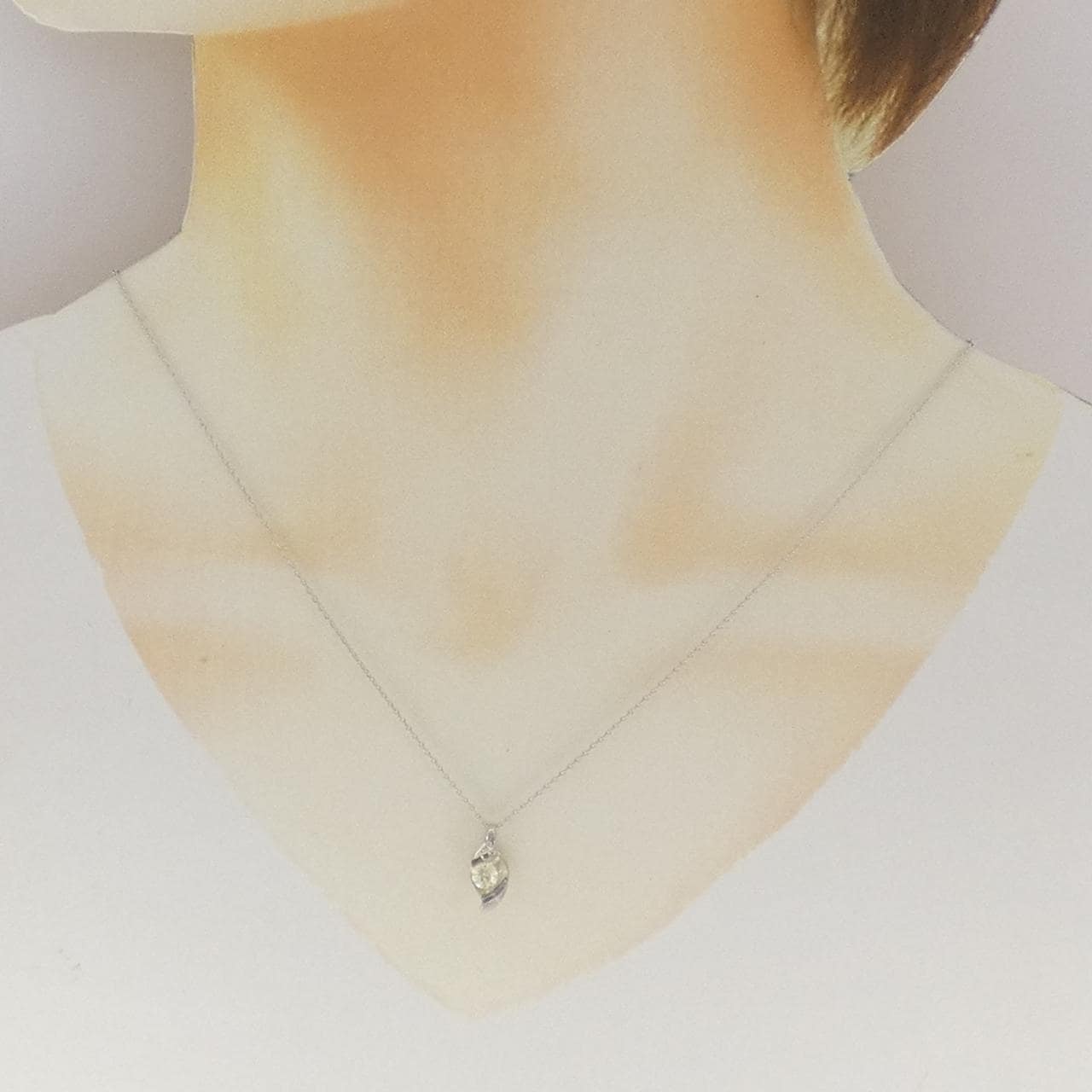 K18WG ダイヤモンド ネックレス 0.31CT