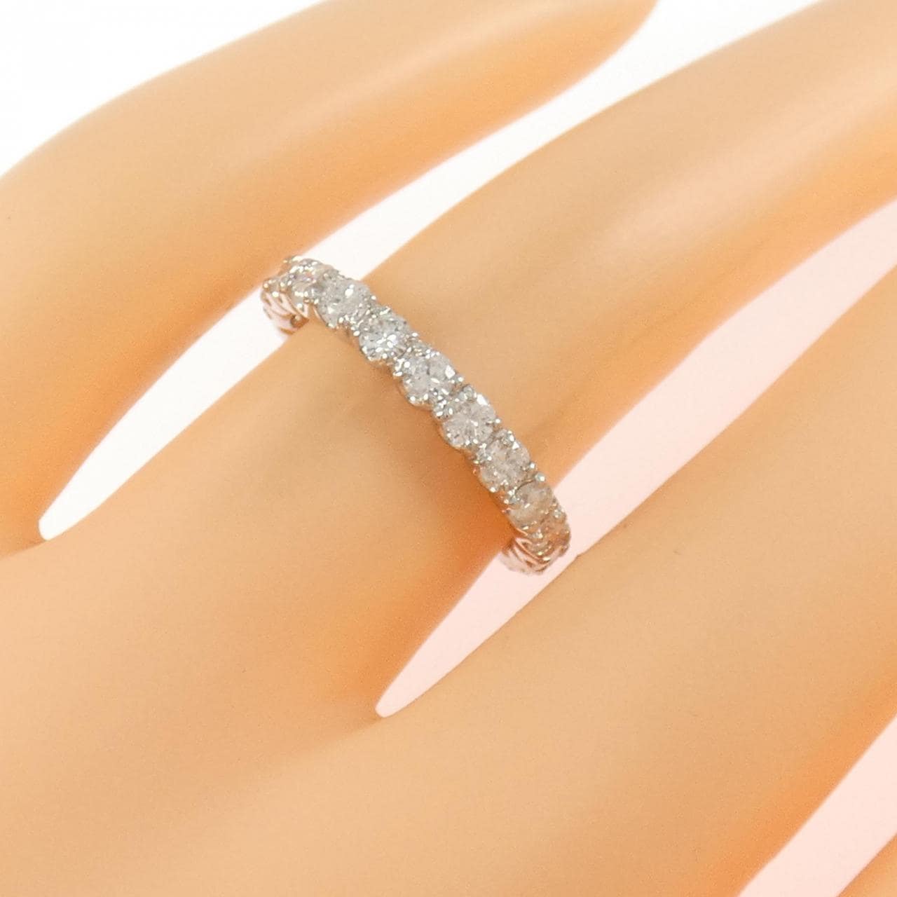 PT900 ハーフエタニティ ダイヤモンド リング 1.0CT