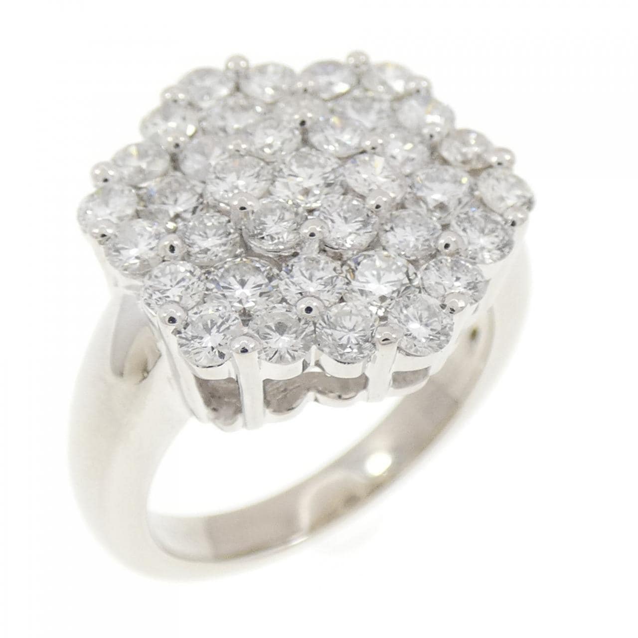 PT900 パヴェ ダイヤモンド リング 2.01CT