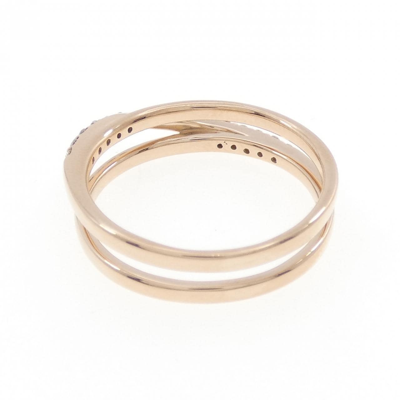 K18PG ダイヤモンド リング 0.13CT