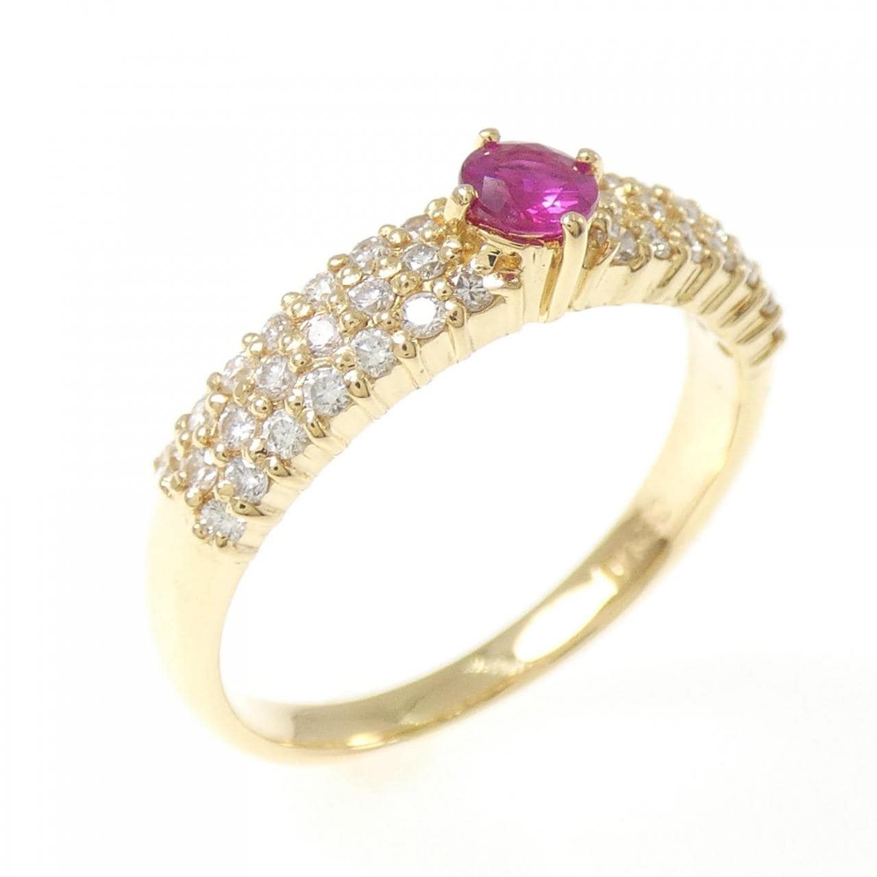 K18YG ルビー リング