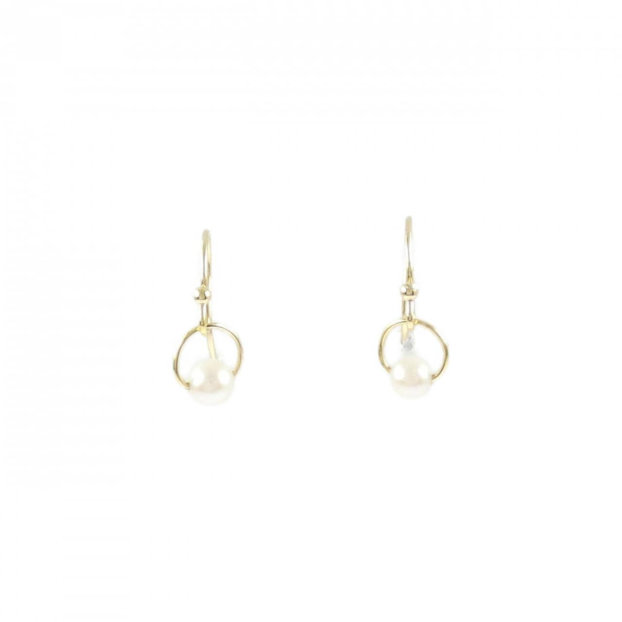 K18YG アコヤパール ピアス 3.4mm