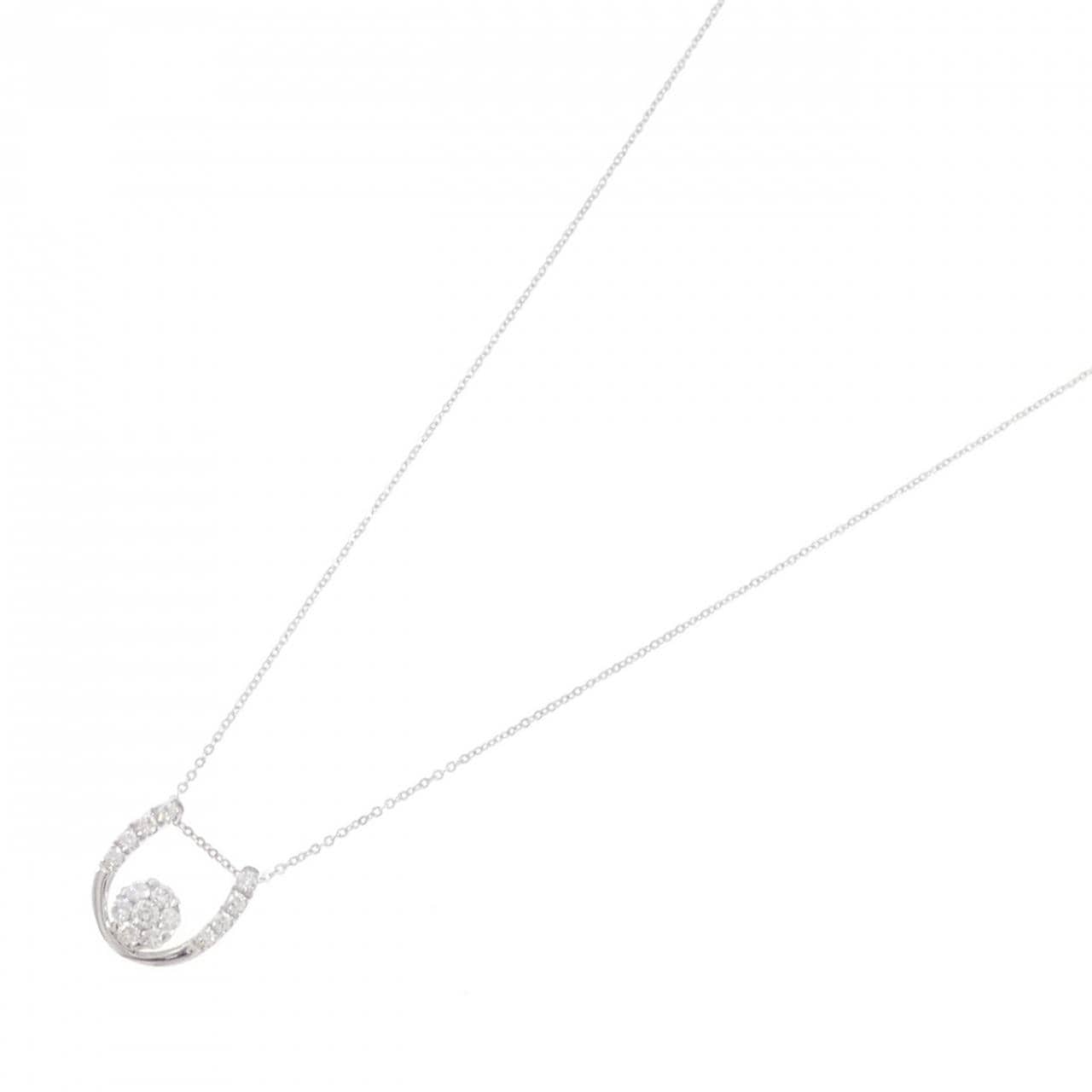 K18WG ダイヤモンド ネックレス 0.23CT