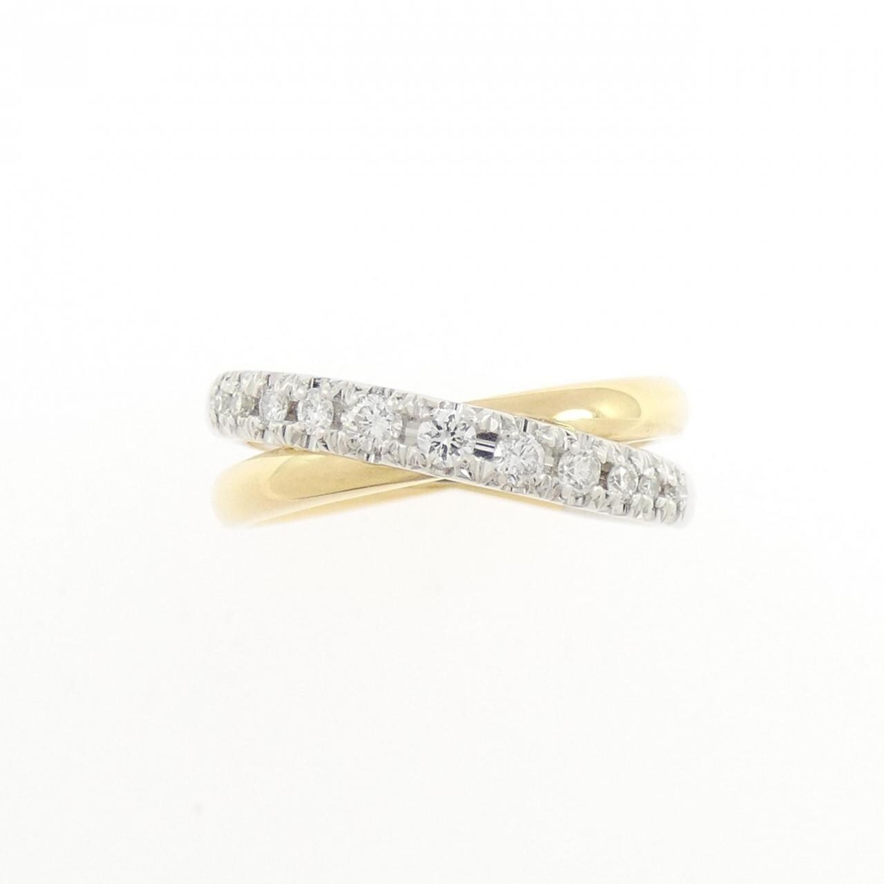 750YG/750WG ダイヤモンド リング 0.16CT
