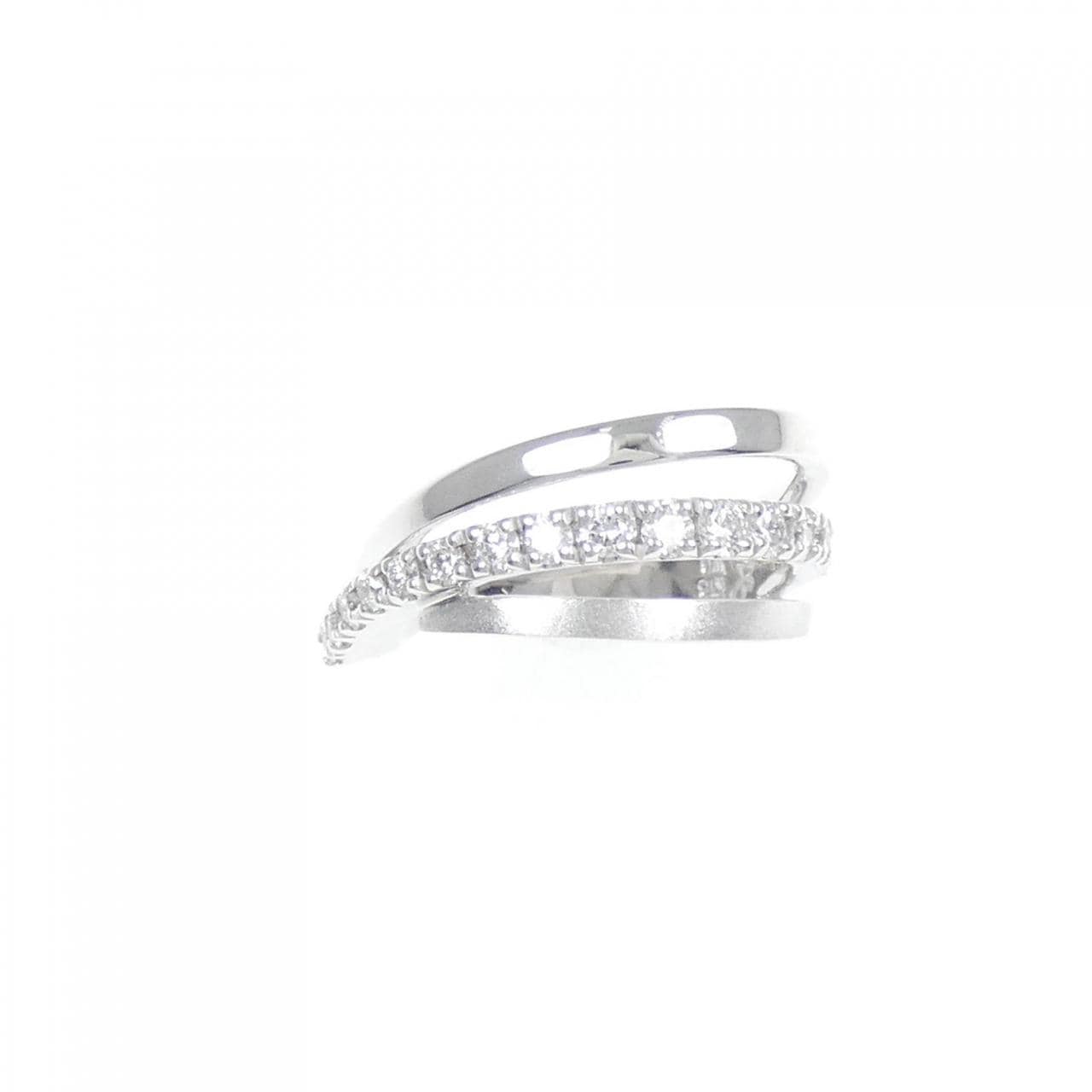 K18WG ダイヤモンド リング 0.40CT