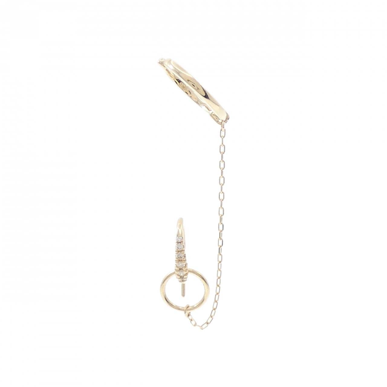 ヒロタカ ムガル ピアス イヤーカフ 0.04CT 片耳