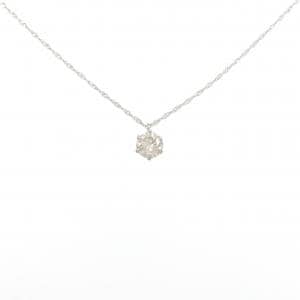 PT900/PT850 ソリティア ダイヤモンド ネックレス 0.30CT