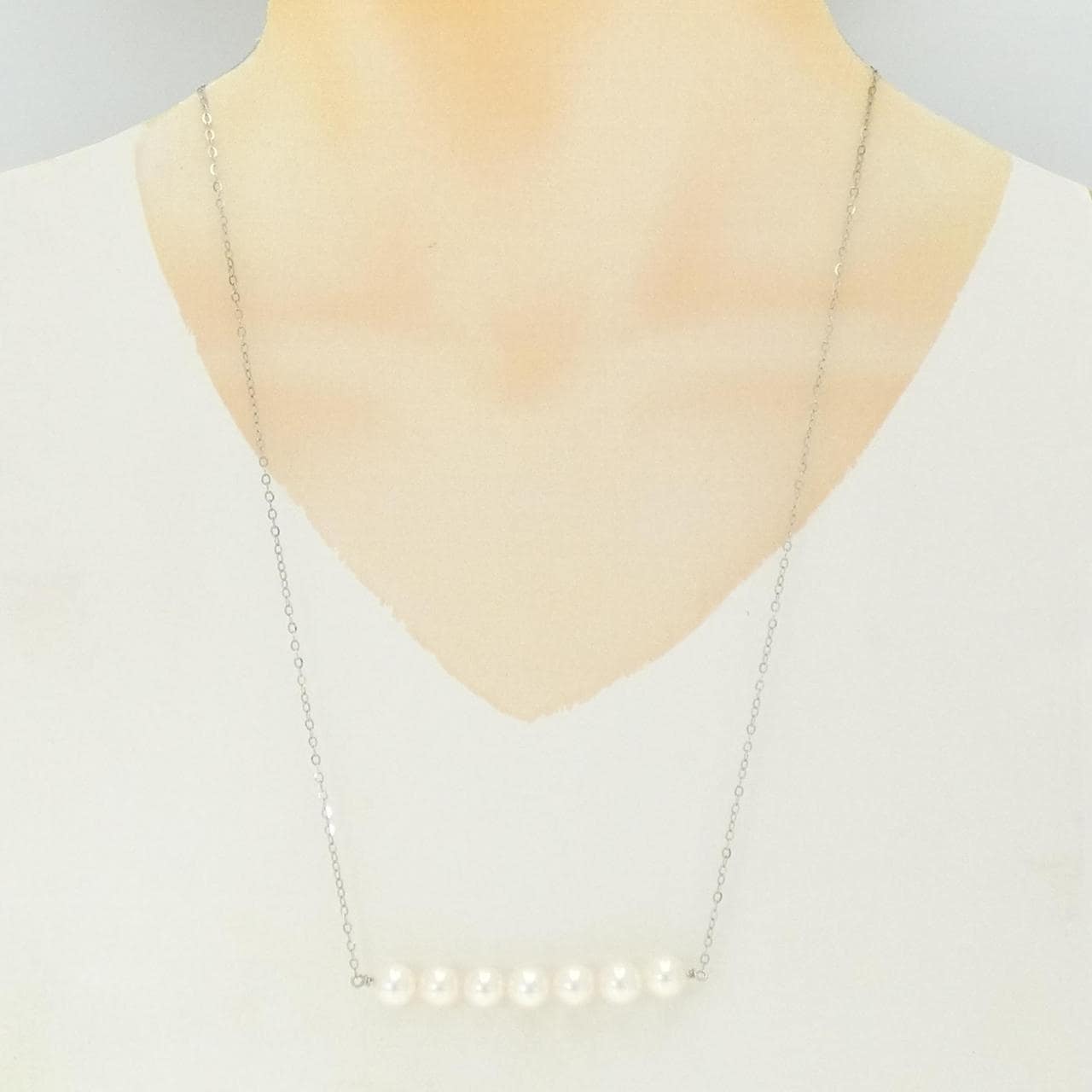 K18WG アコヤパール ネックレス