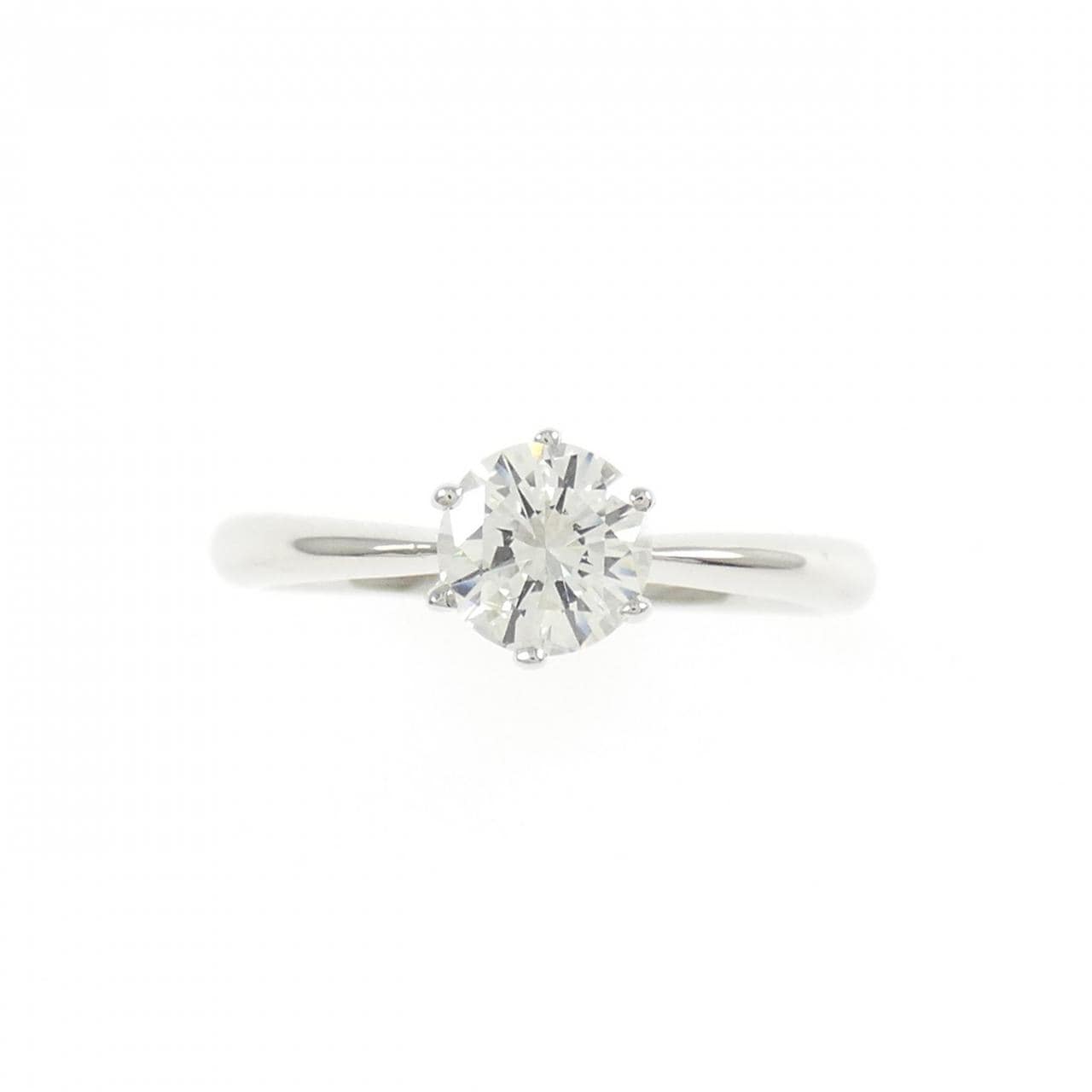 PT950 ダイヤモンド リング 0.502CT H VS1 VG