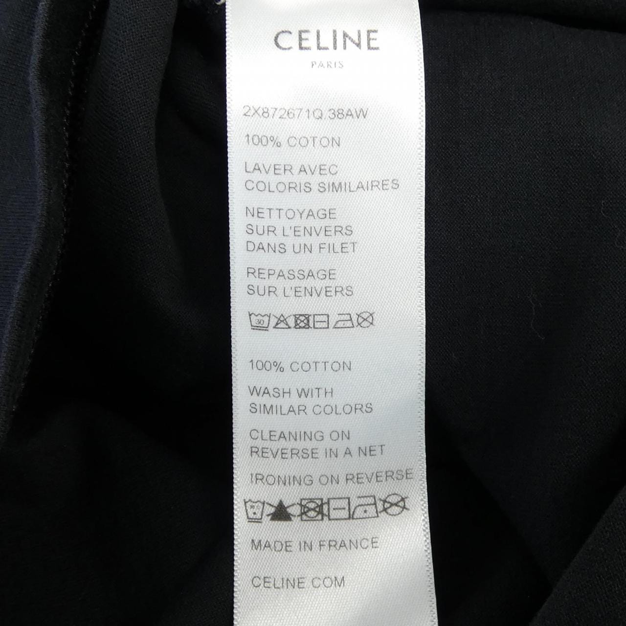 セリーヌ CELINE CELINE PARIS Tシャツ　トリオンフ TRIOMPHE 2X872671Q Tシャツ