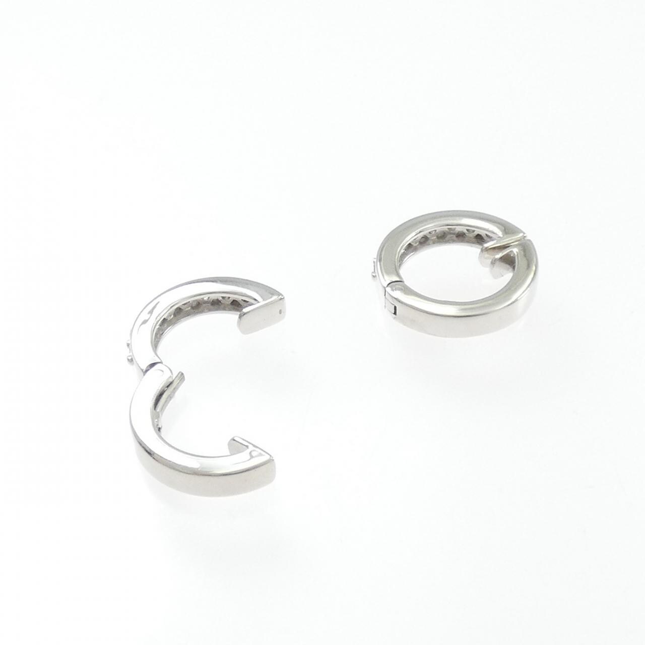 K18WG ダイヤモンド イヤリング 0.30CT