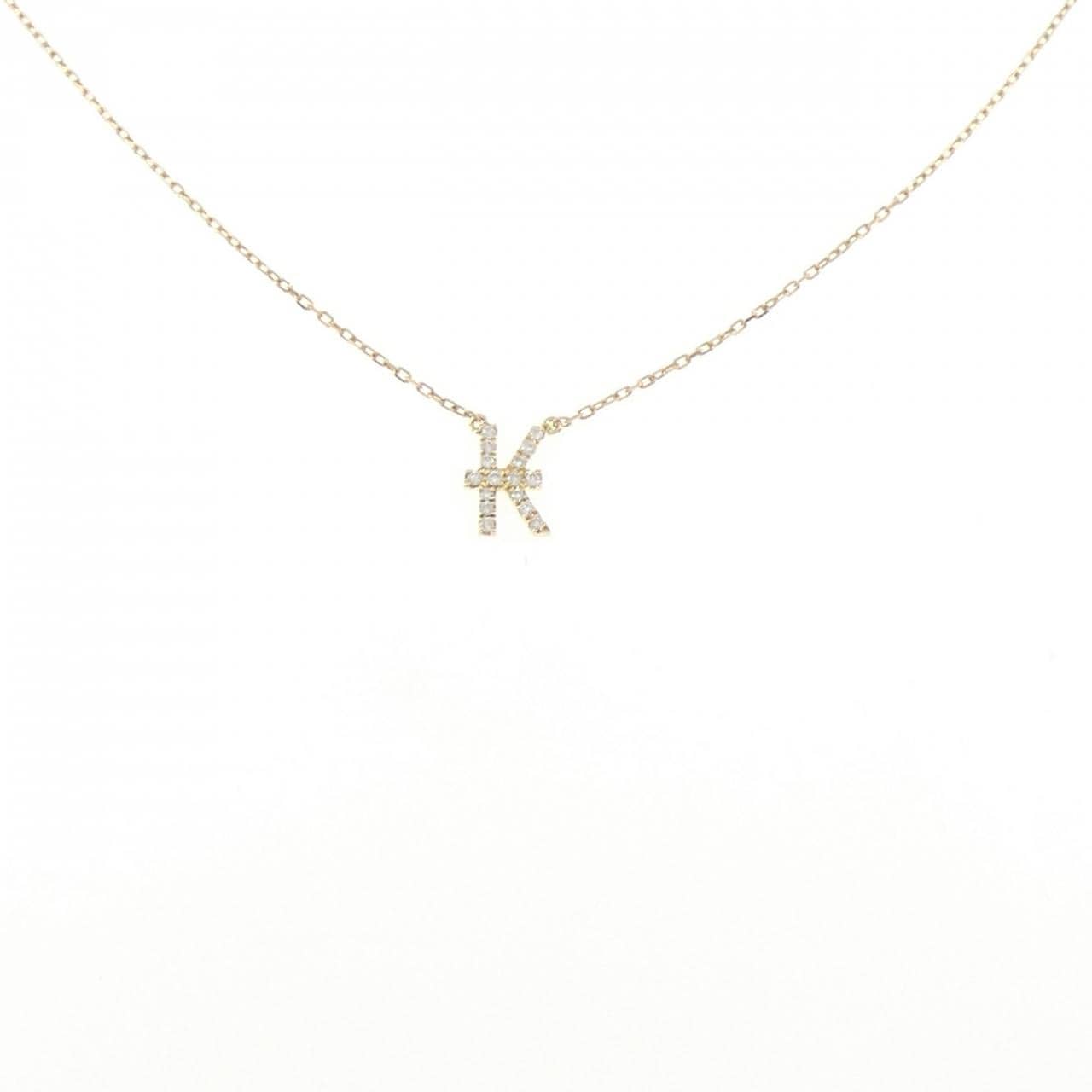 アーカー イニシャル ネックレス 0.06CT