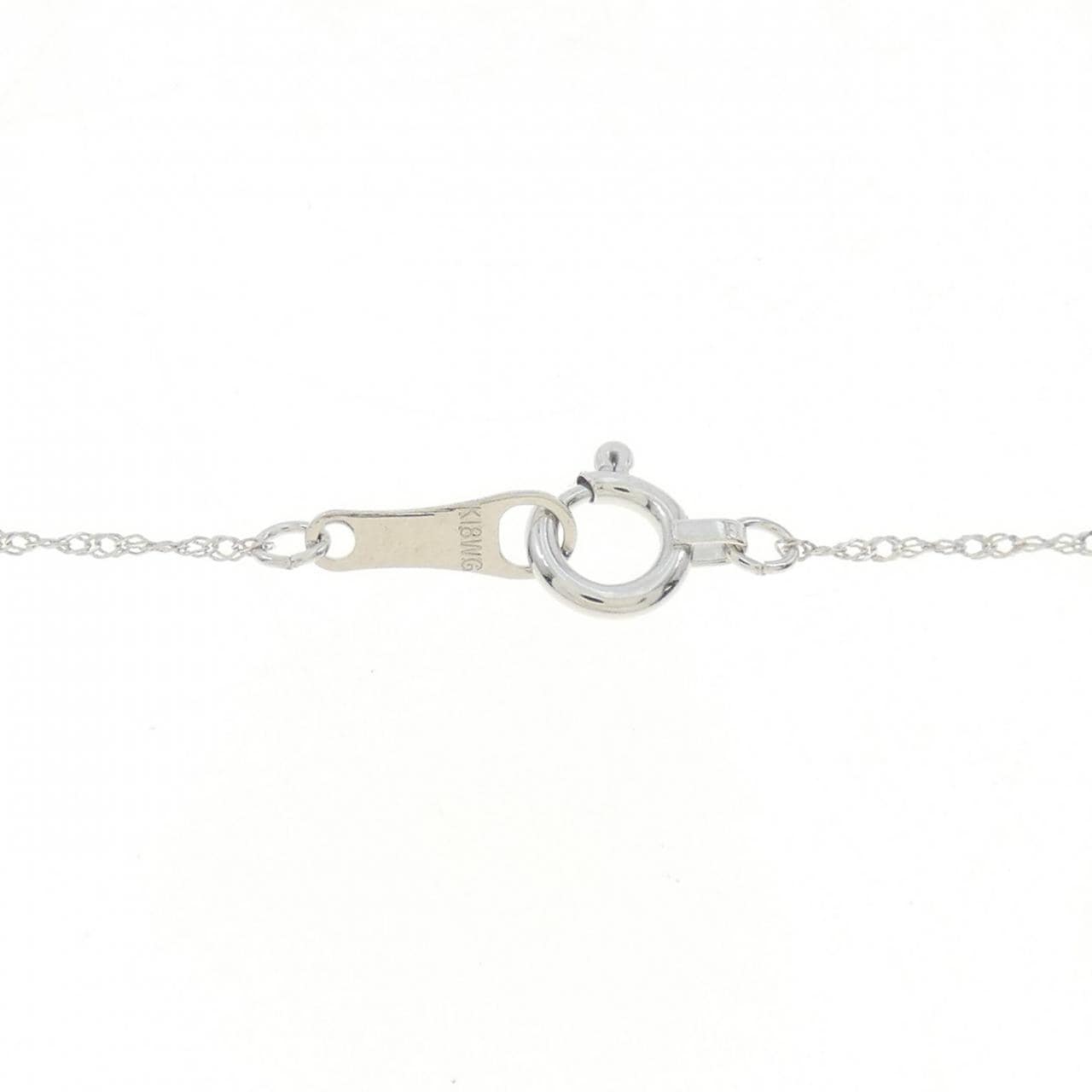 K18WG ダイヤモンド ネックレス 0.30CT