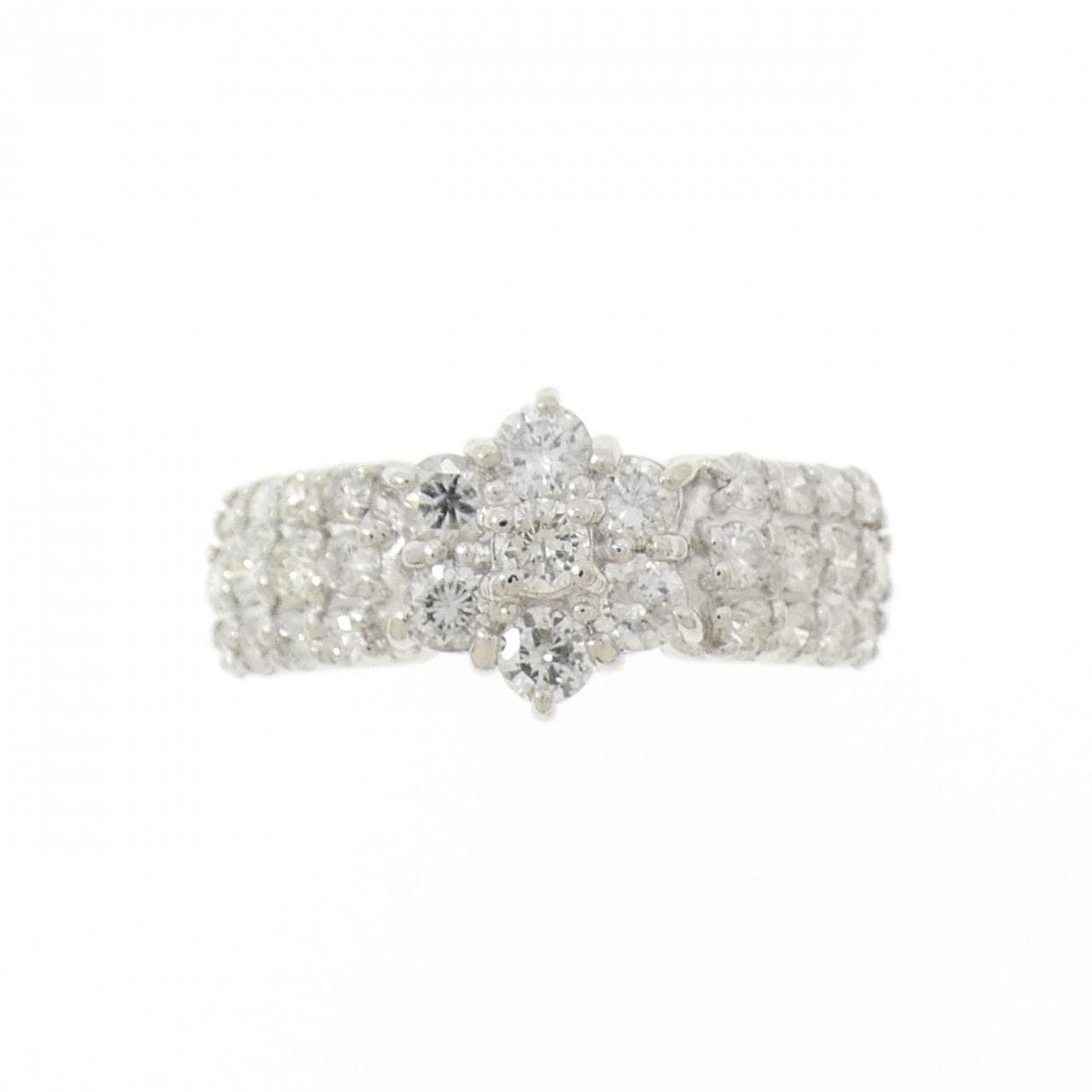 PT900 フラワー ダイヤモンド リング 1.00CT