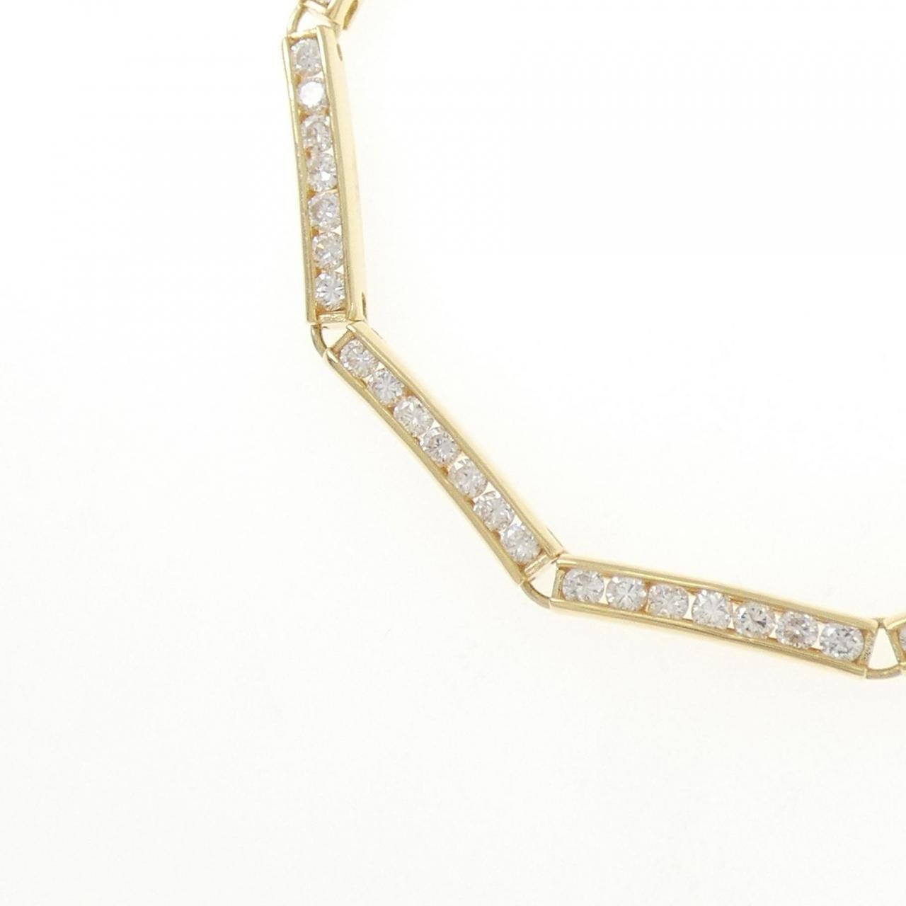 K18YG ダイヤモンド ネックレス 2.02CT