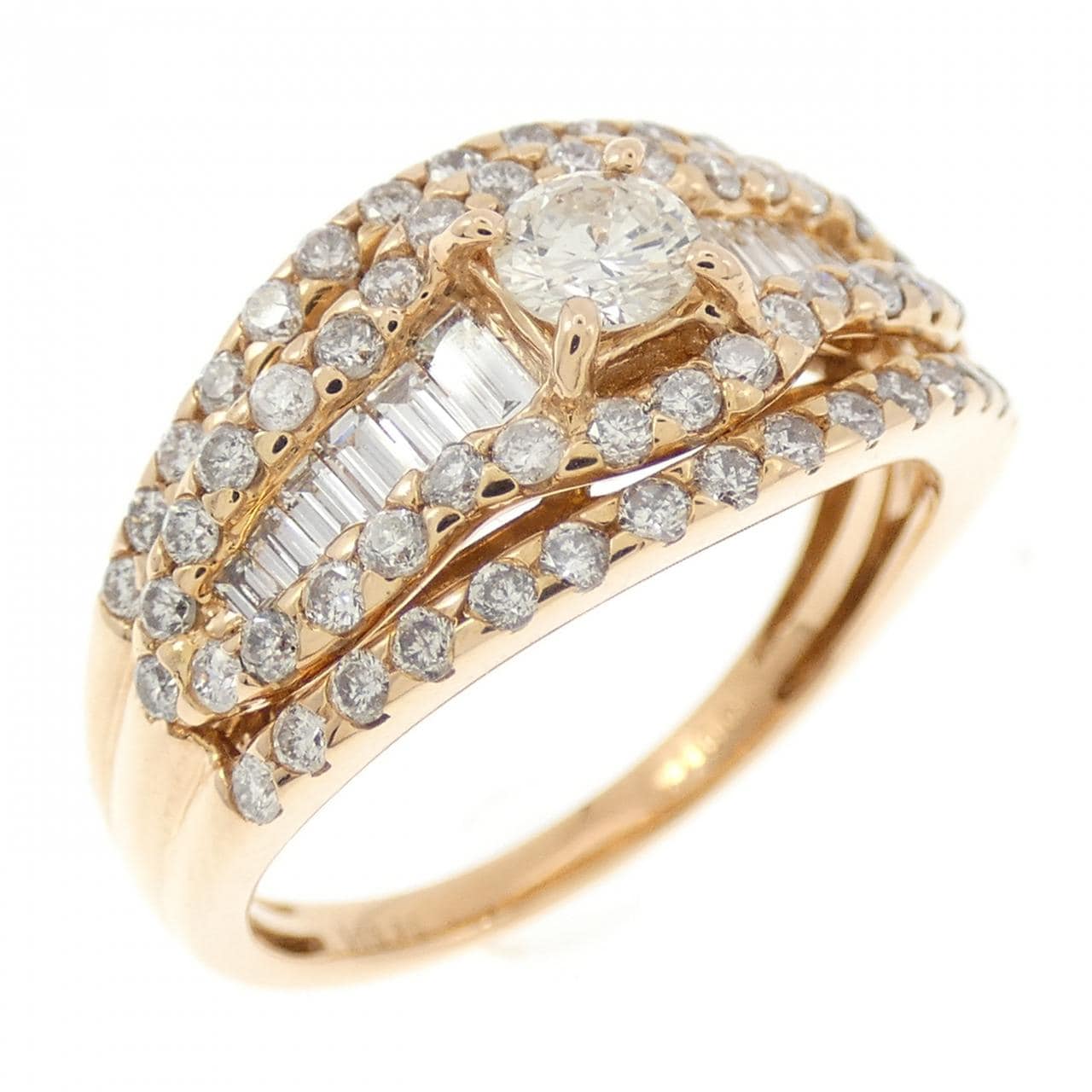 K18PG ダイヤモンド リング 1.00CT