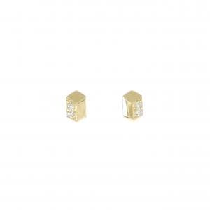 【新品】K18YG ダイヤモンド ピアス 0.02CT