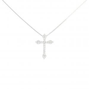 PT900/PT850 クロス ダイヤモンド ネックレス 0.35CT