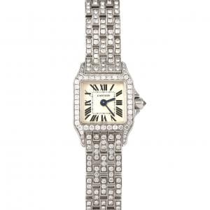 カルティエ ミニサントスドゥモワゼル WG/D･ブレスD WF9005YA WG クォーツ