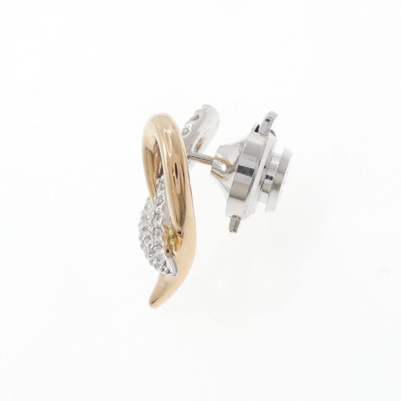 750PG/PT900 ダイヤモンド ブローチ 0.35CT