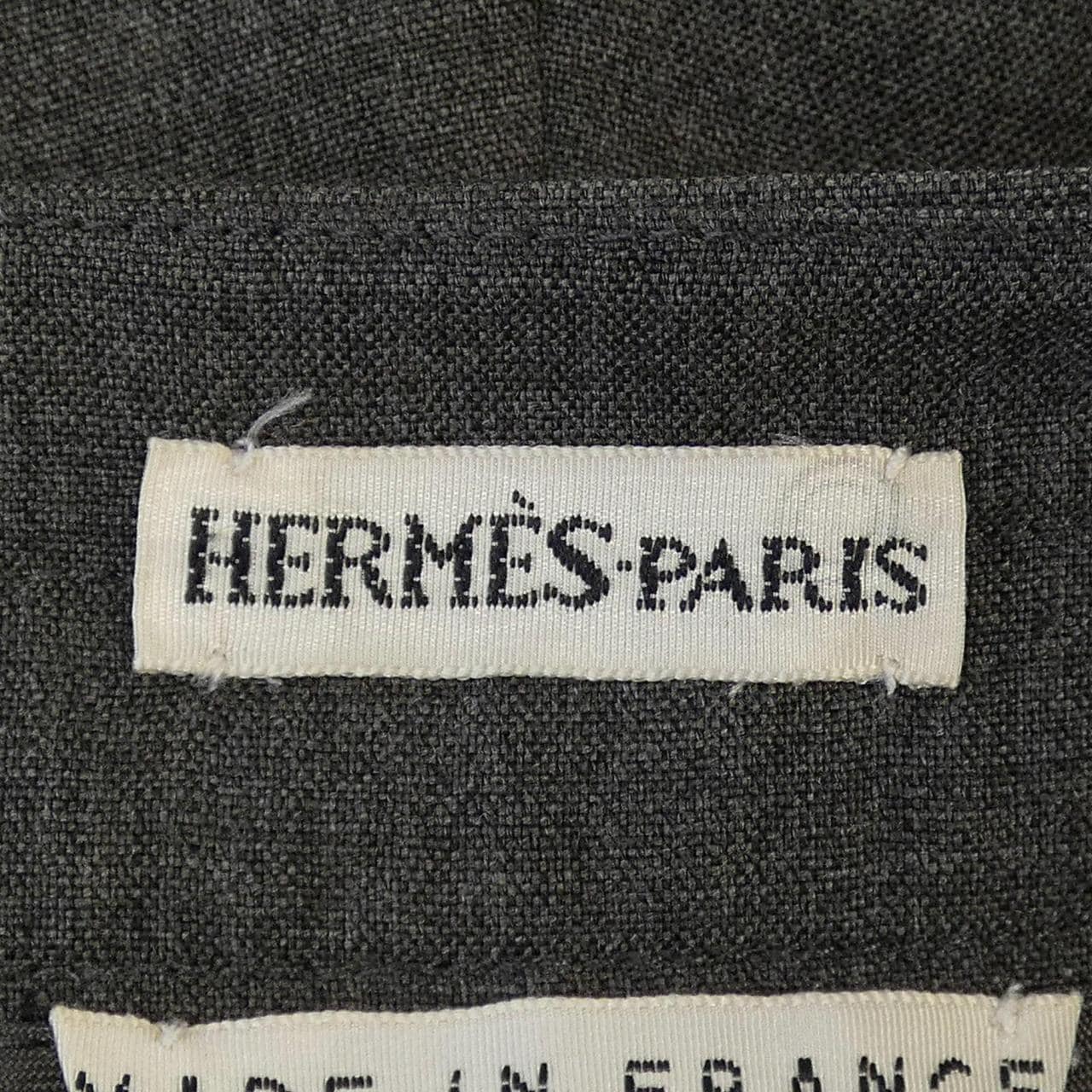 【ヴィンテージ】エルメス HERMES Hボタン ダブルサイドジップ パンツ