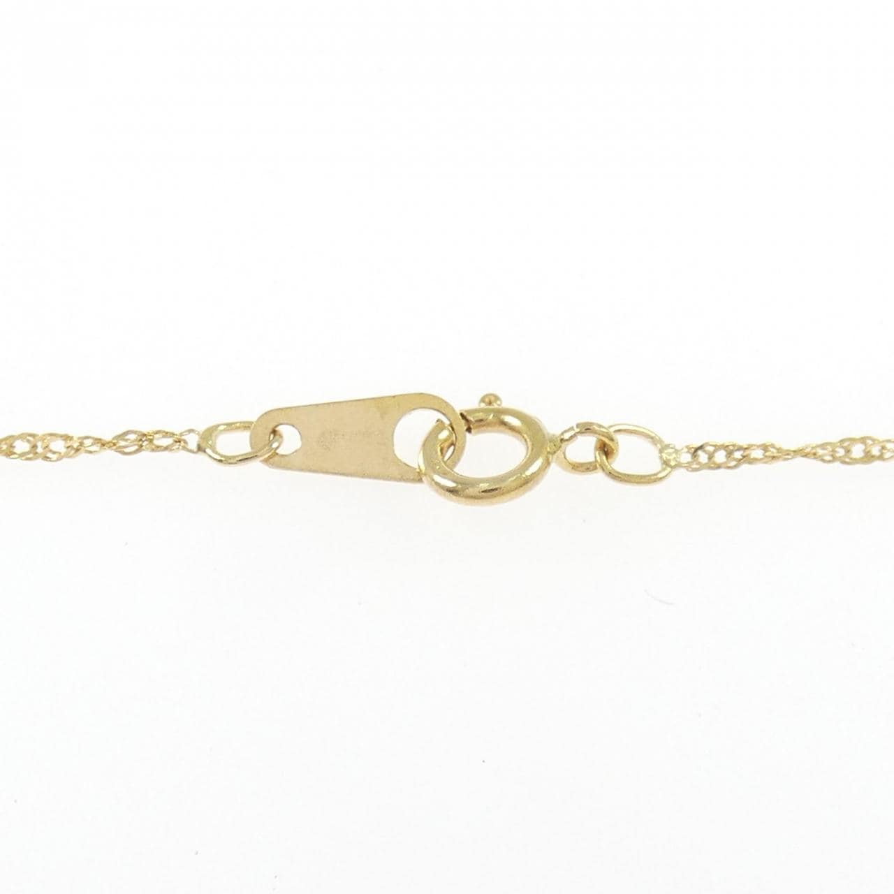 K18YG/750YG クロス ダイヤモンド ネックレス 0.30CT
